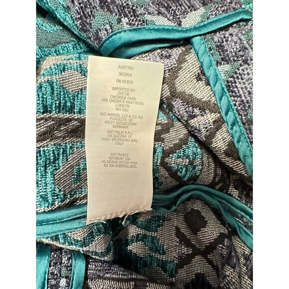 SUSAN GRAVER Artisan Embellished Snap Close Tapestry Jacket Size 6 - Picture 10 of 11